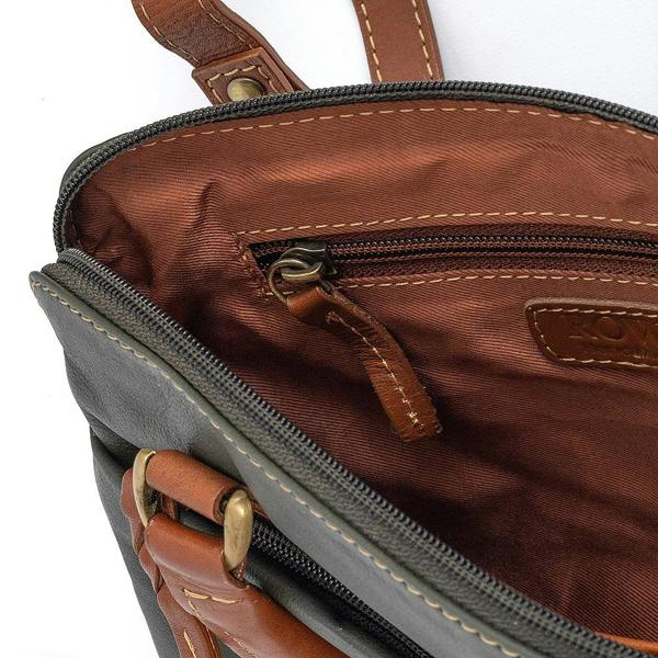 Museum Selection Autumnal Hues Leather Handbag