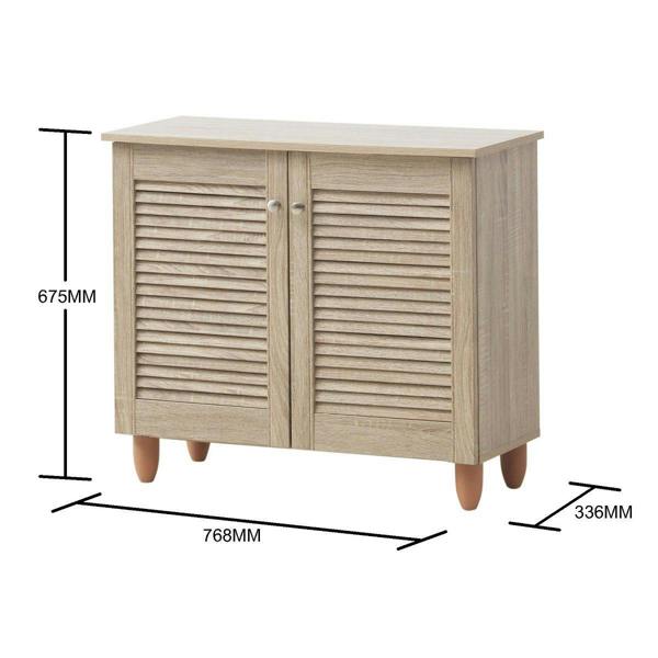 Timber Art Design Modern Shoe Storage Cabinet 2 Doors Footwear Stand Rack Unit Cupboard
