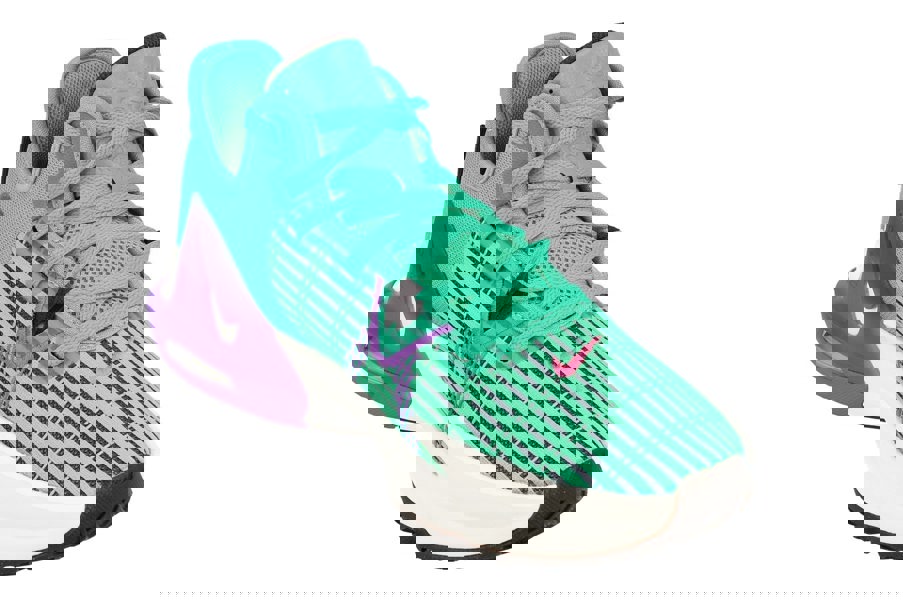 Nike Lebron Witness VI Mens Basketball Trainers Cz4052 300 - Clear Emerald Hyper Pink 300 - Photo 3