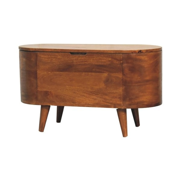 Artisan Furniture Chestnut Rounded Lid up Blanket Box