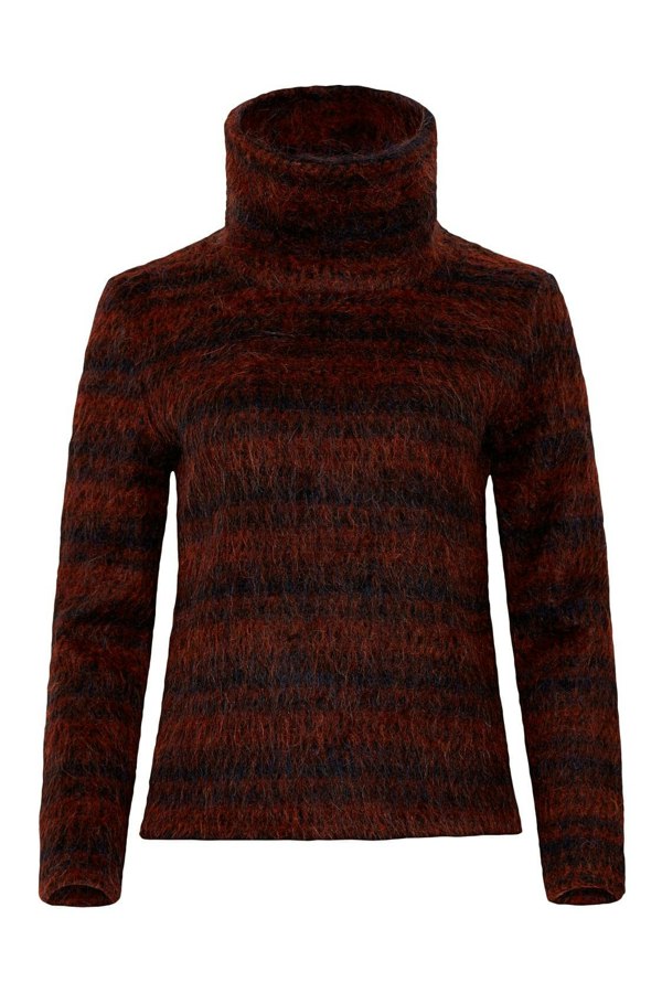 Bo Carter Agnes Roll Neck Jumper - Rust