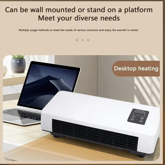 Havendro Wall Mounted Heater Fan Combo Electric Cooling Heating w/Remote Timer