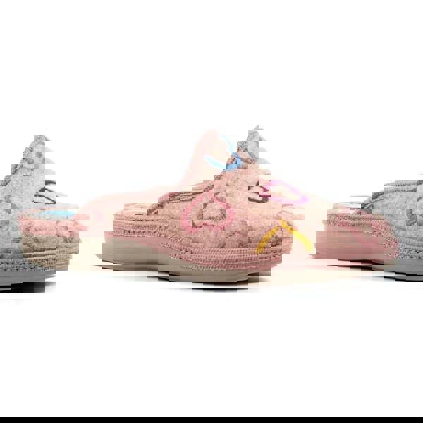 Lunar Womens/Ladies Love Mule Slippers - Pink
