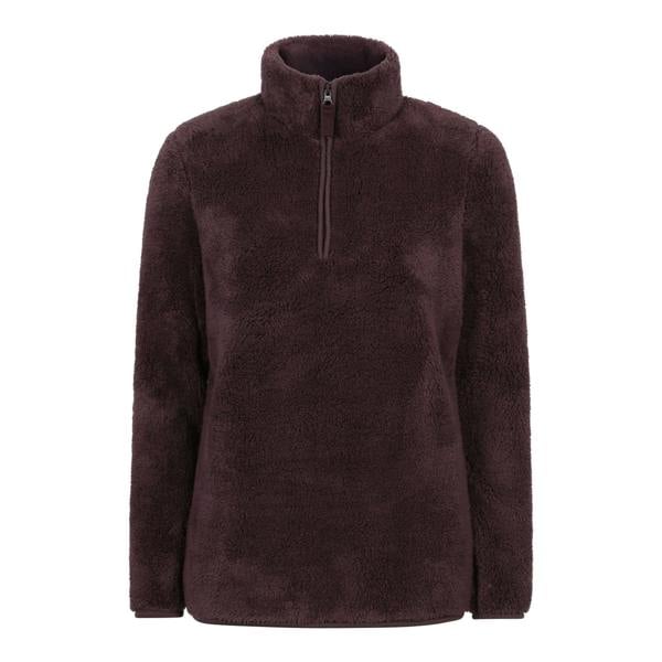 Mountain Warehouse Womens/Ladies Teddy Fleece Quarter Zip Fleece Top - Brown - 