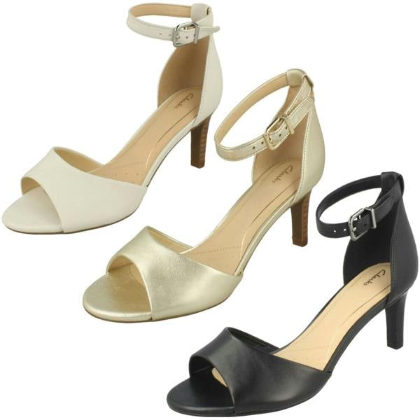 Clarks Ladies Clarks Elegant Heeled Sandals Laureti Grace