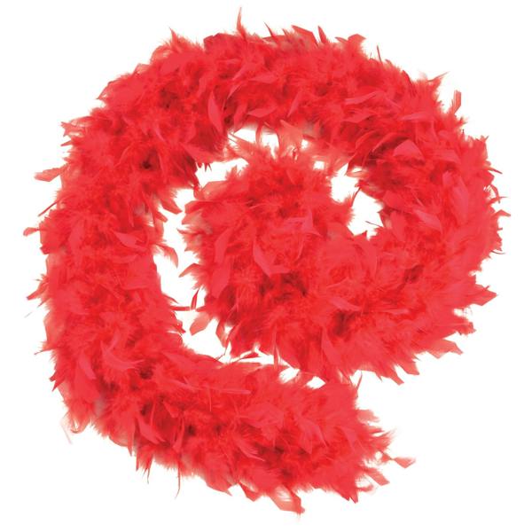 Bristol Novelty Unisex Adults Budget Feather Boa - Red