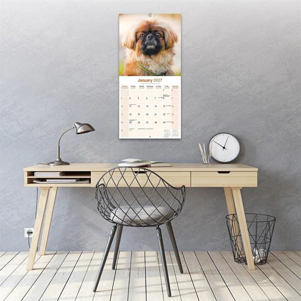 Pekingese Calendar 2027, Wall Calendars, Month To View, Dogs, Gift