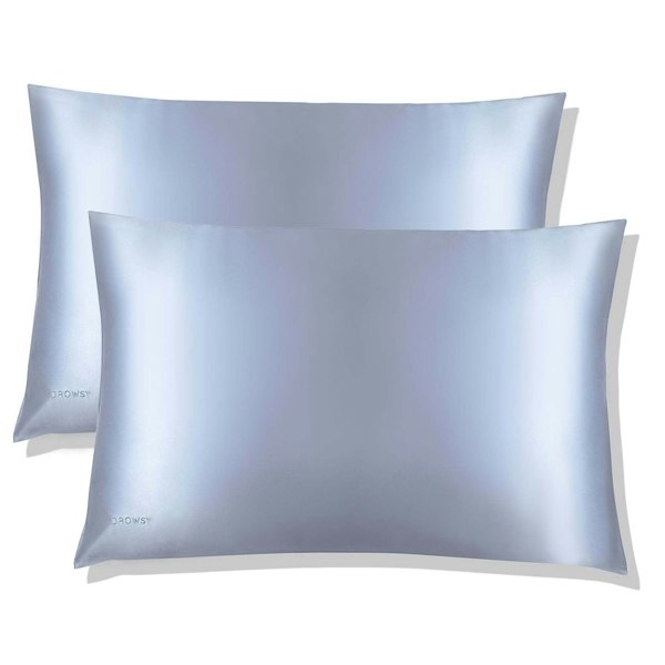 Drowsy Sleep Co Silk Pillowcase - Blue Belle