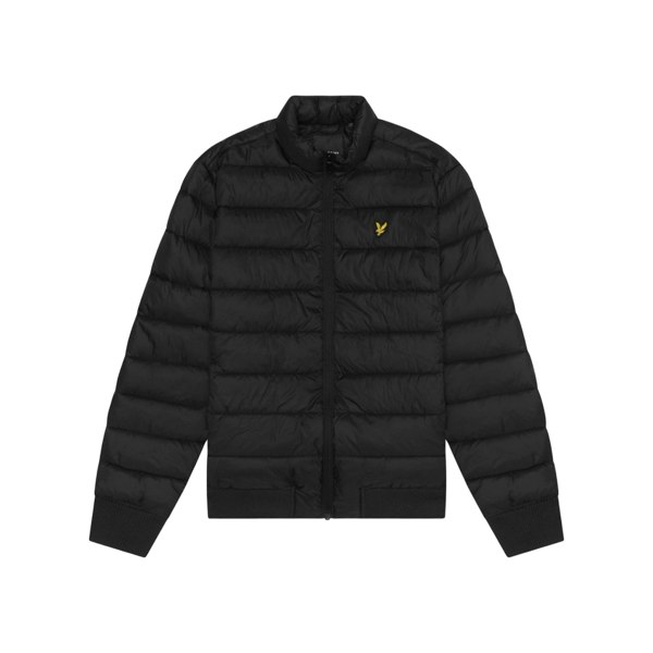 Lyle & Scott Mens Funnel Neck Padded Jacket - Jet Black