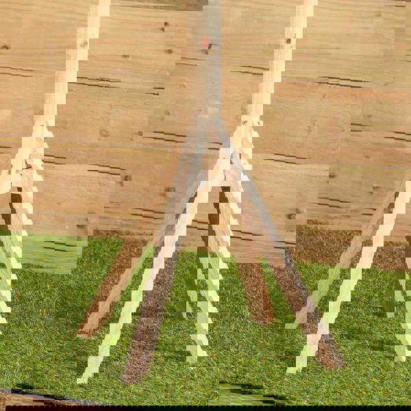 Samuel Alexander 1.16m Traditional Wooden Garden Bird Seed Feeder Table with Green Roof