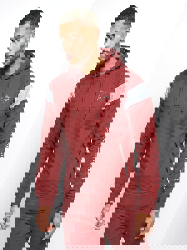 Crosshatch Purbeck Hoodie Burgundy