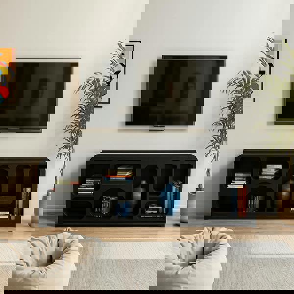 IH Design Tv Cabinet Large Otis Geometric Black