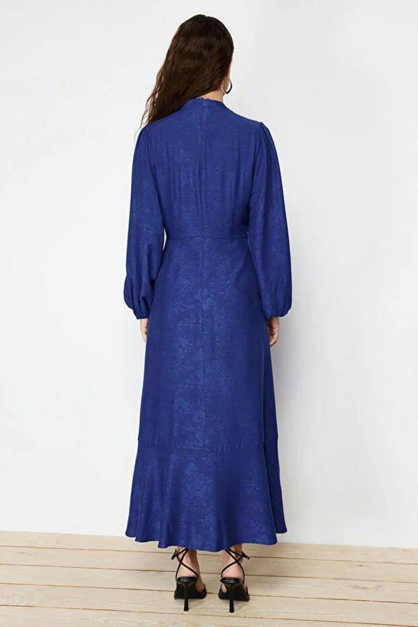WOVCOR Jacquard Floral Woven Dress