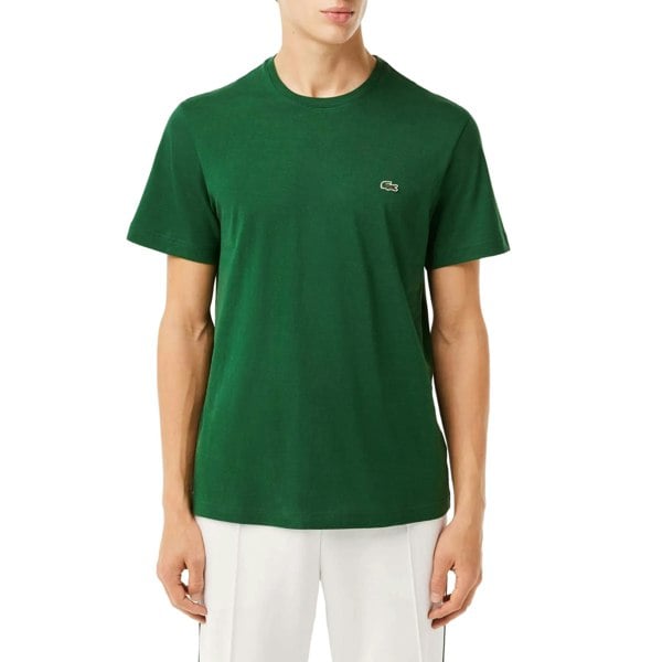 Lacoste Mens Pima Cotton Jersey Crew Neck T-Shirt - Green