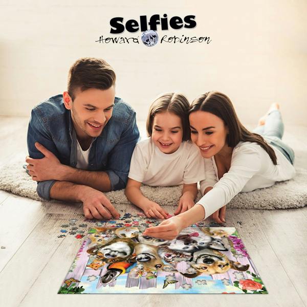 Prime 3D Puzzles Prime 3D Howard Robinson Pet Selfie 500 Piece Puzzle