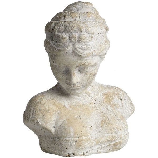 Hill Interiors Womans Head Icon Female Classical Bust - Cream