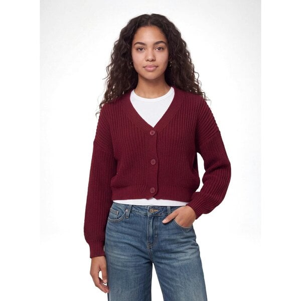 Pink Vanilla V Neck Three Button Cardigan