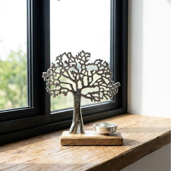 Garden Greatness Tree Of Life Tealight Candle Holder