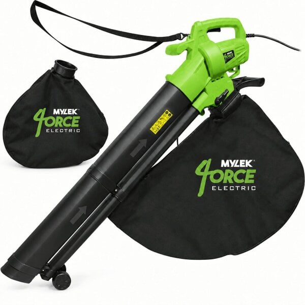 Mylek Leaf Blower & Vacuum, 3000W Mulcher with 2 Collection Bags