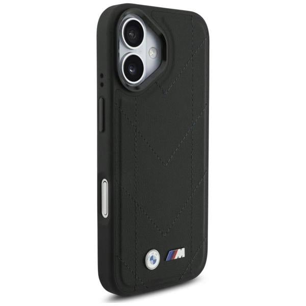BMW M Quilted Logo Case with MagSafe iPhone 17 6.3" Black - BMHMP17S25PSECHK