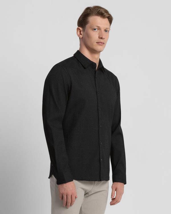Steel & Jelly Multi-Texture Long Sleeve Shirt