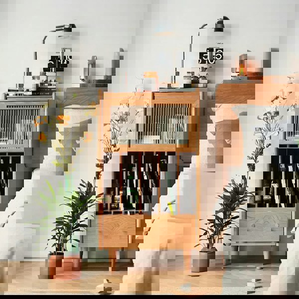 Dorilla Bedside Table, Oak, Side Table-Weilai Concept-Weilai Concept