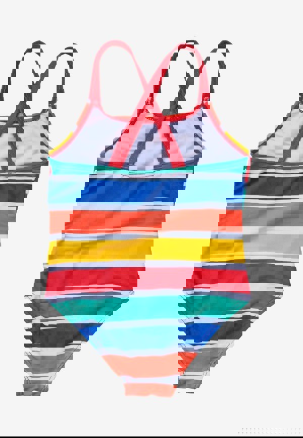 Happy Stripe Print Kids' Swimsuit - Toby Tiger