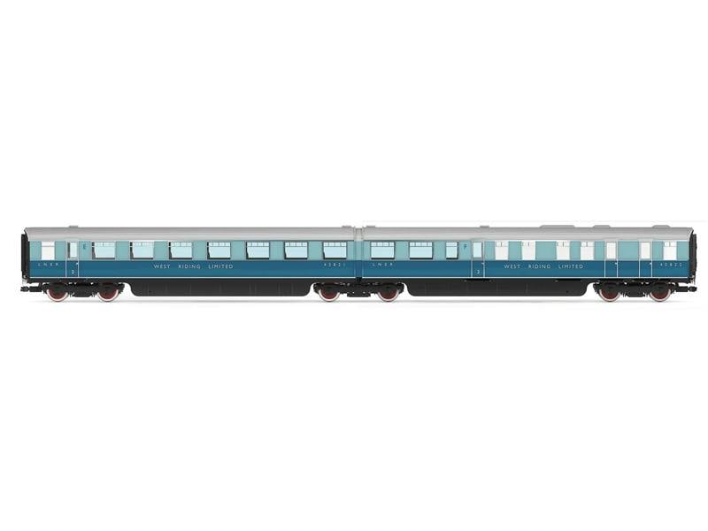 Hornby LNER West Riding Open 3rd/Kitchen 3rd Articulated Set (2)