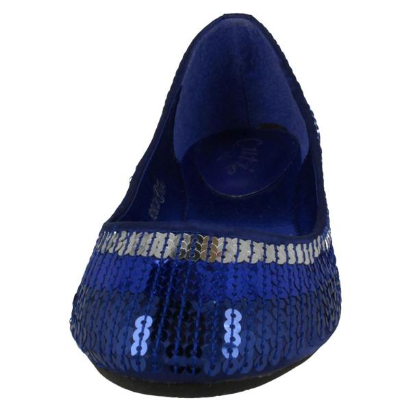 Cutie Girls Cutie Flat Slip On Sequin Ballerina Shoes