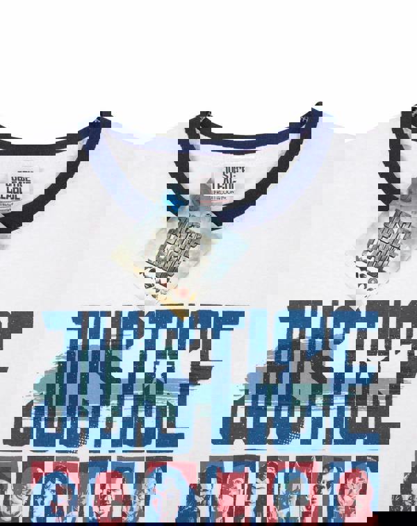 DC Comics Mens White Justice League Short Sleeved T-Shirt