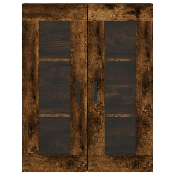 Berkfield Highboard Smoked Oak 69.5x34x180 cm Engineered Wood