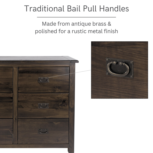 Core Products Boston 3 + 3 Wide Chest of Drawers