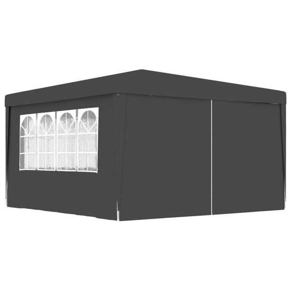 Berkfield Professional Party Tent with Side Walls 4x4 m Anthracite 90 g/m