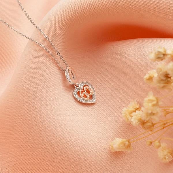 Parus Home Sterling Silver 60th Birthday Heart Keepsake Necklace