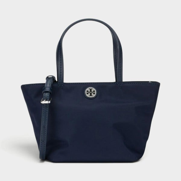 Tory Burch Nylon Mini Tote Tory Navy