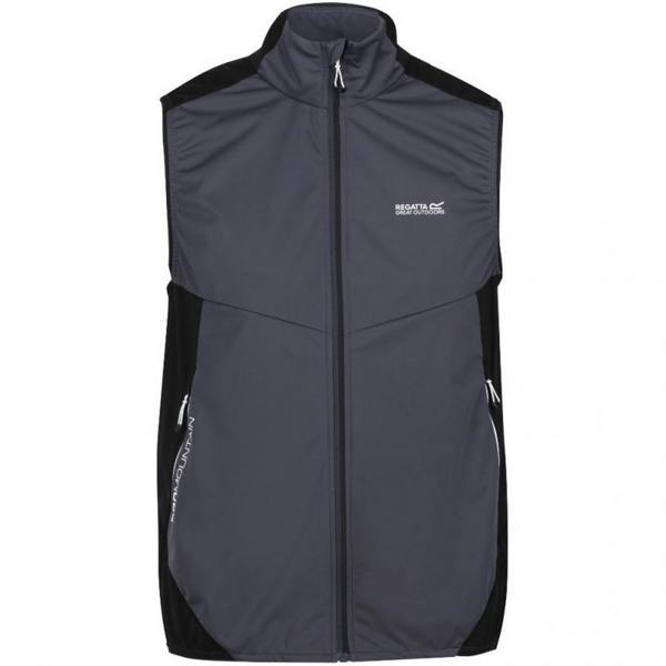 Regatta Mens Lankin IV Softshell Body Warmer - Dark Grey/Black - 