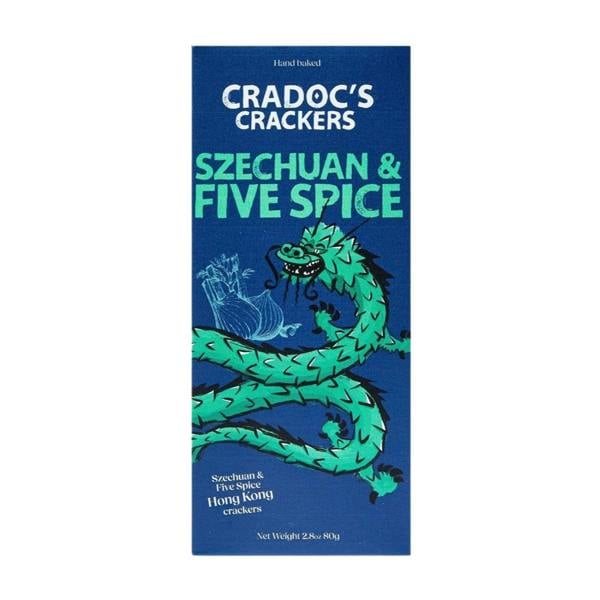 Cradoc's Szechuan & Five Spice Crackers (80g)
