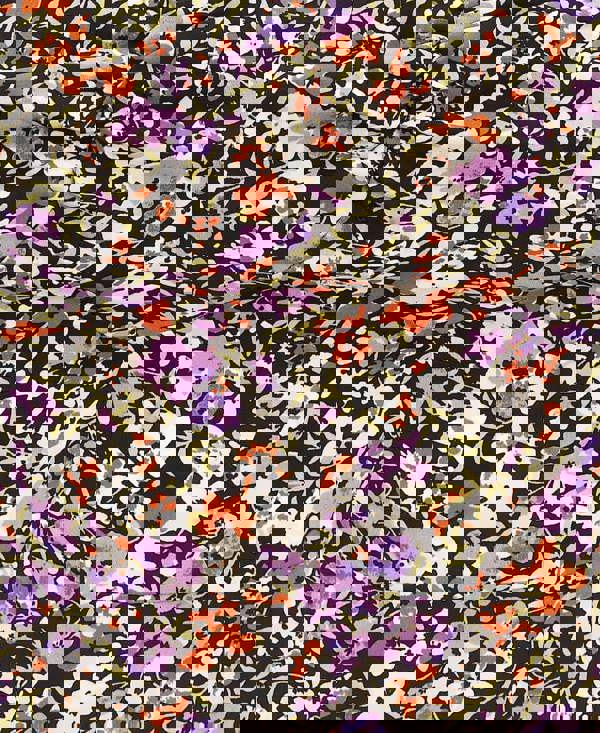 SWEETHEART NECK MIDI DRESS FLORAL Detail