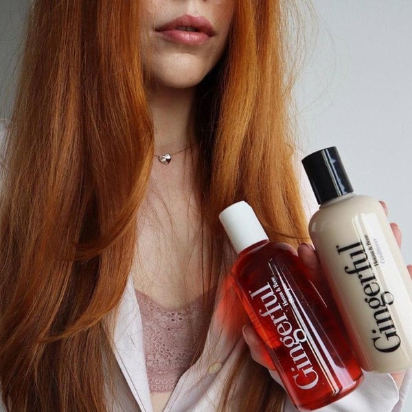 Gingerful Redhead Colour-Enhancing Henna & Rose Shampoo + Conditioner