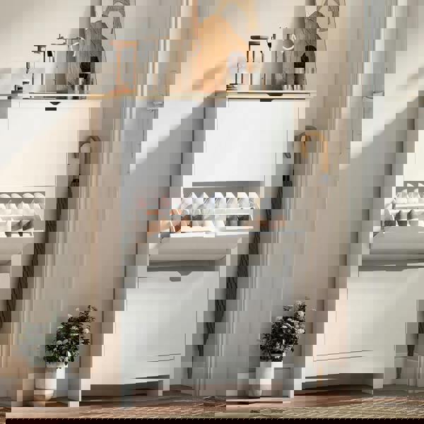 Flip-down Shoe Cabinet