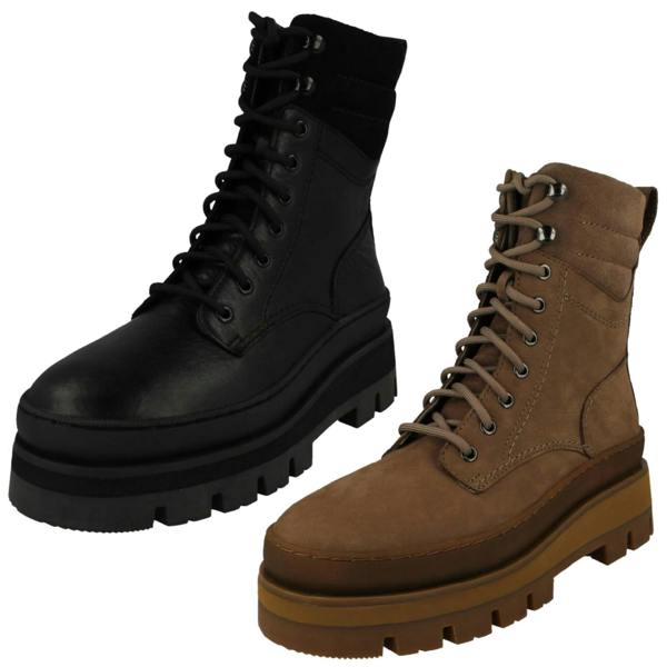 Clarks Ladies Clarks Casual Combat Style Boots Orianna2 Hike