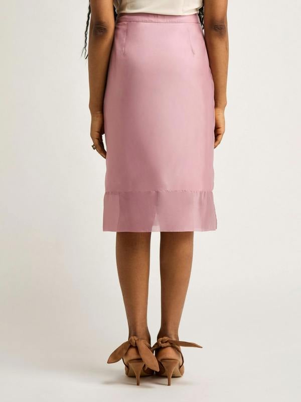 GWD Organza Orchid Pink Midi Skirt