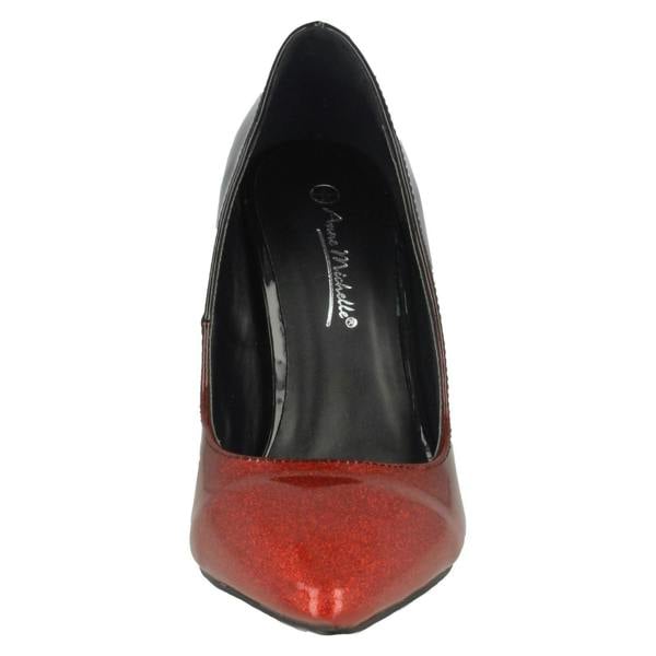Anne Michelle Ladies Anne Michelle High Heel Pointed Toe Court Shoes