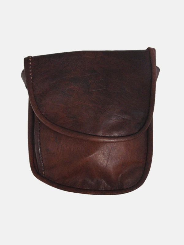 Berber Leather The Kenitra Travel Pouch in Dark Brown