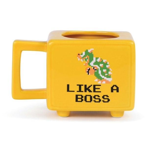 Super Mario Like A Boss Heat Changing Mug - Yellow/Red