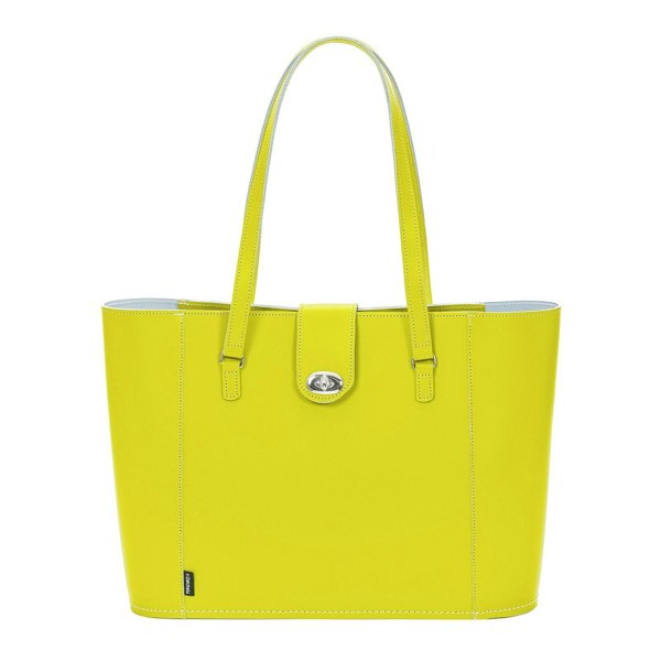 Borneo Leather Twist Lock Shopper - Shopper - Zatchels