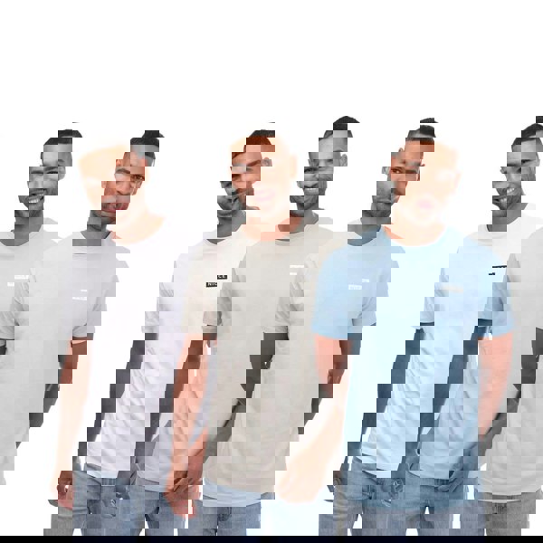 Nicce Mens Asuka T-Shirt (Pack of 3) - Multicoloured