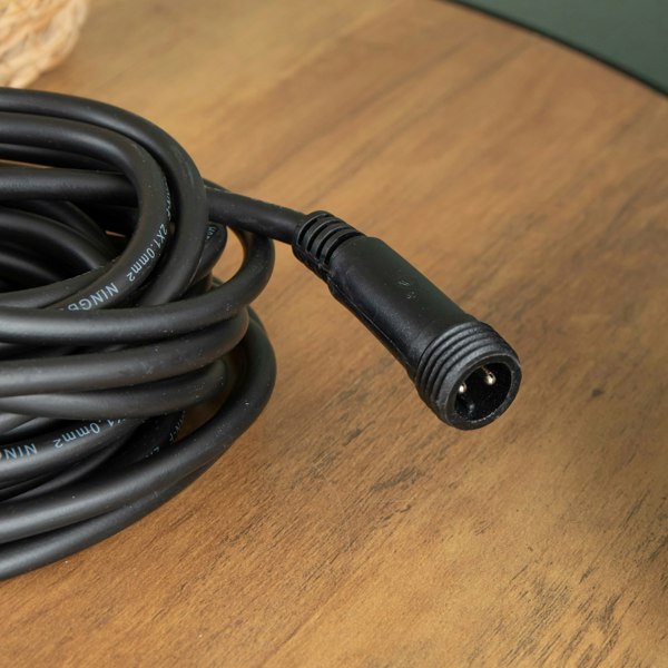 Samuel Alexander 5m Black Connectable Max Extension Cable for Christmas Lights