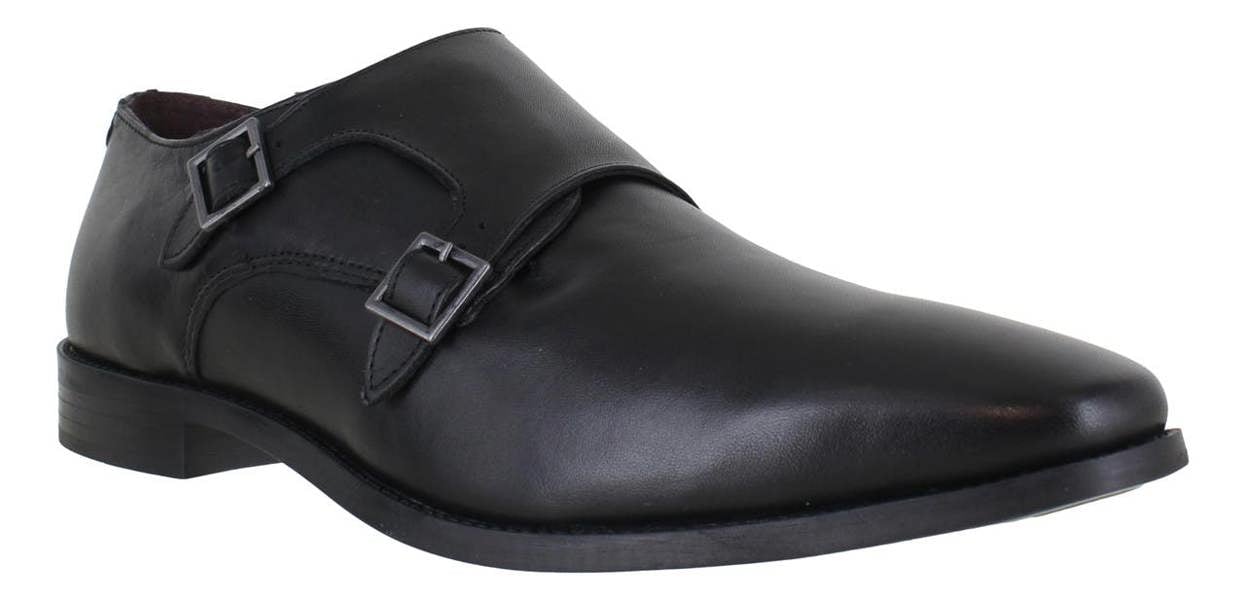 Thomas Crick Fetz Mens Monk Buckle Smart Casual Leather Shoes