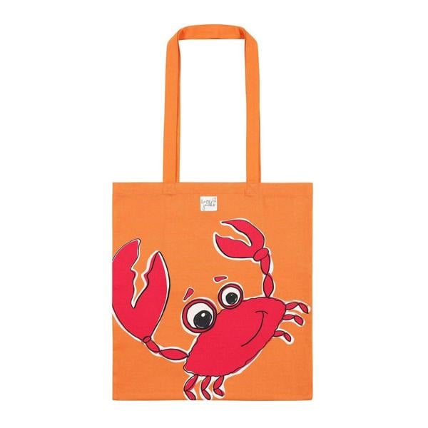 Lazy Jacks Crab Tote Bag - Orange